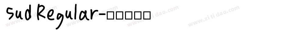 Sud Regular字体转换
